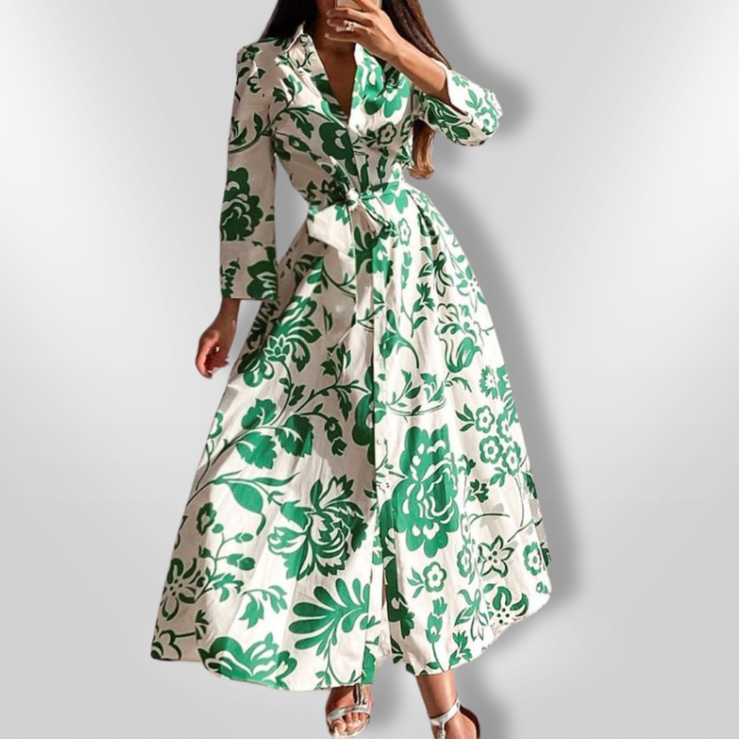 RIA | Long Sleeve Floral Dress
