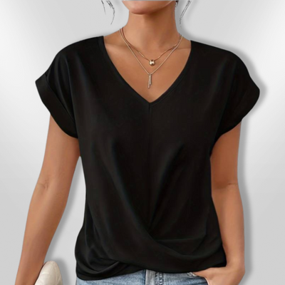 LUNA | Tummy tucking V-neck top