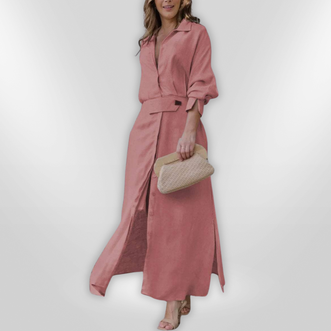 JEANETTE | Maxi V-neck Dress