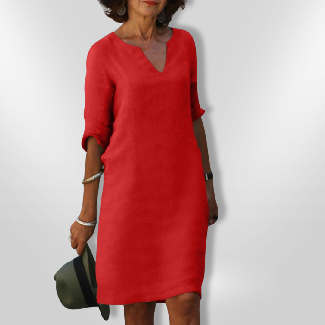 GRACE | V-Neck Three-Quarter Sleeves