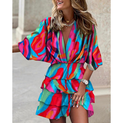 FRANCESCA | Stylish Print Dress