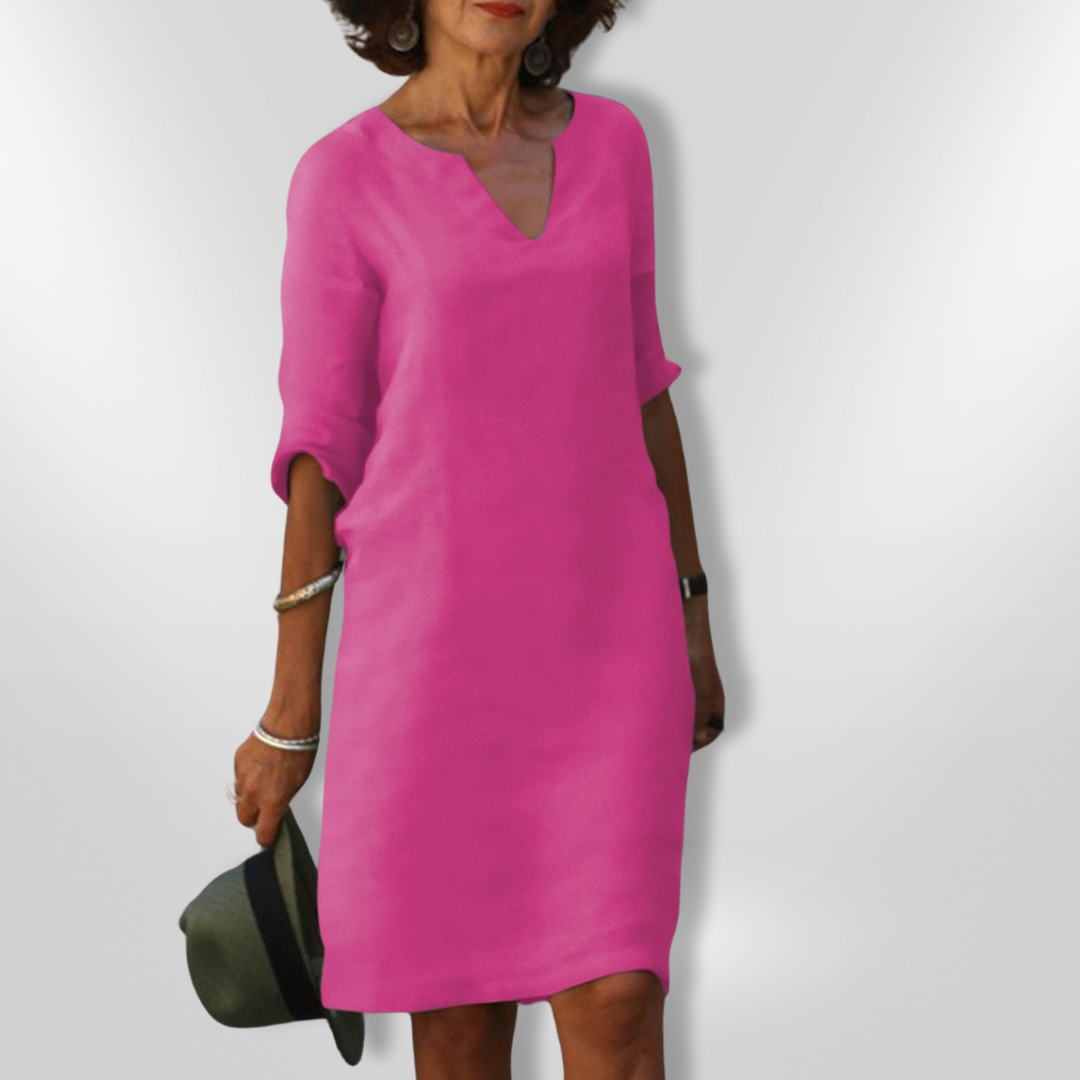 GRACE | V-Neck Three-Quarter Sleeves