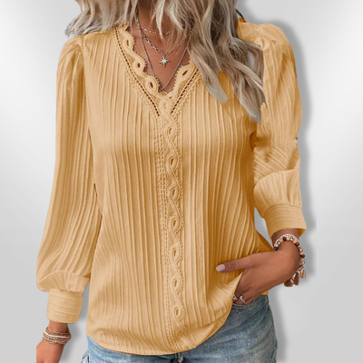 EMMA | Chiffon Detail Blouse