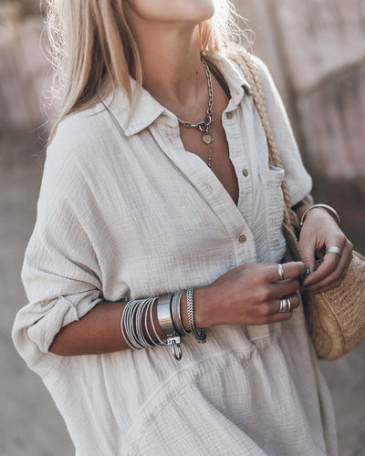 MAGGIE | Stylish Loose-Fit Shirt Dress