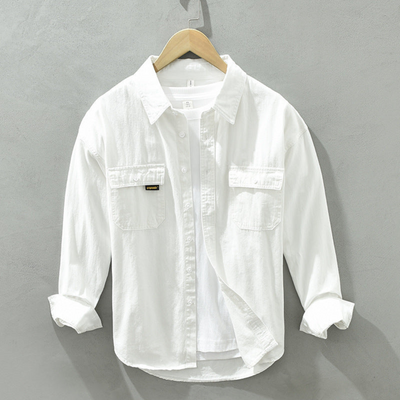 ETHAN | Men's Button-Up Shirt with Chest Pockets