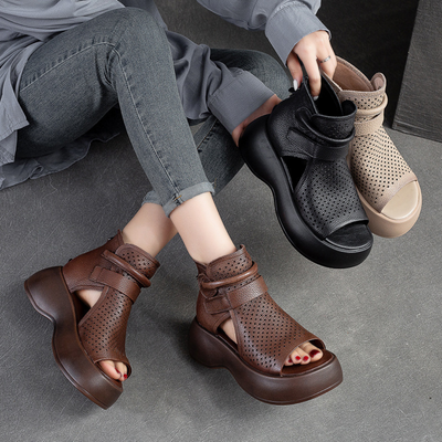 FEDERICA | Timeless leather orthopedic sandals