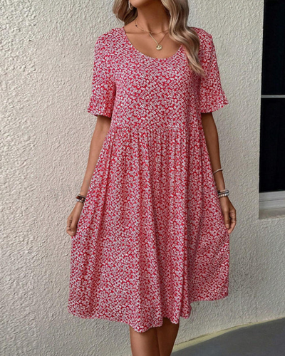 AMANDA | Chic Floral Elegance Dress