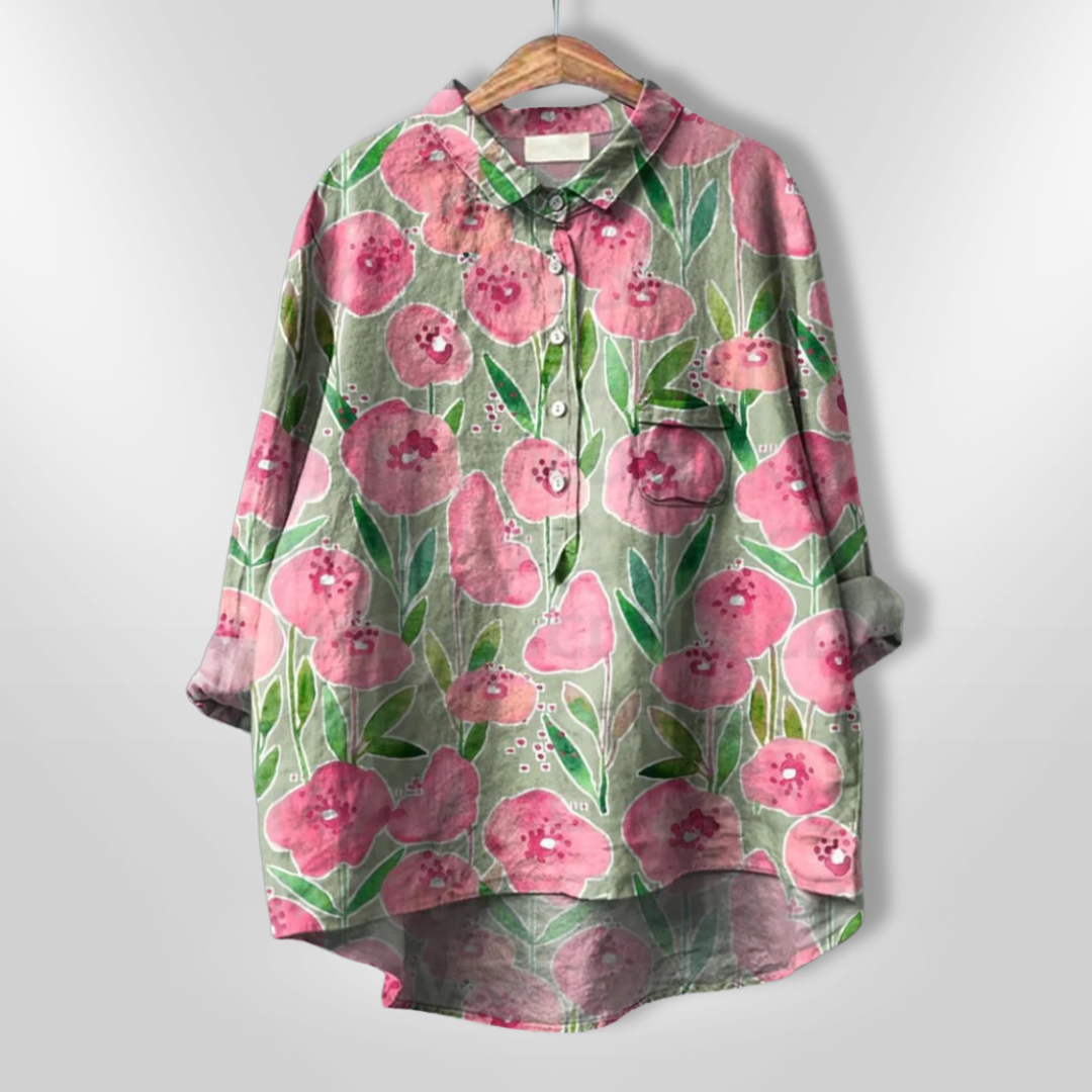 VIRGINIA | Handcrafted floral shirt