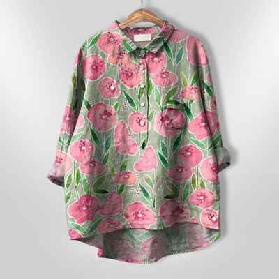 VIRGINIA | Handcrafted floral shirt