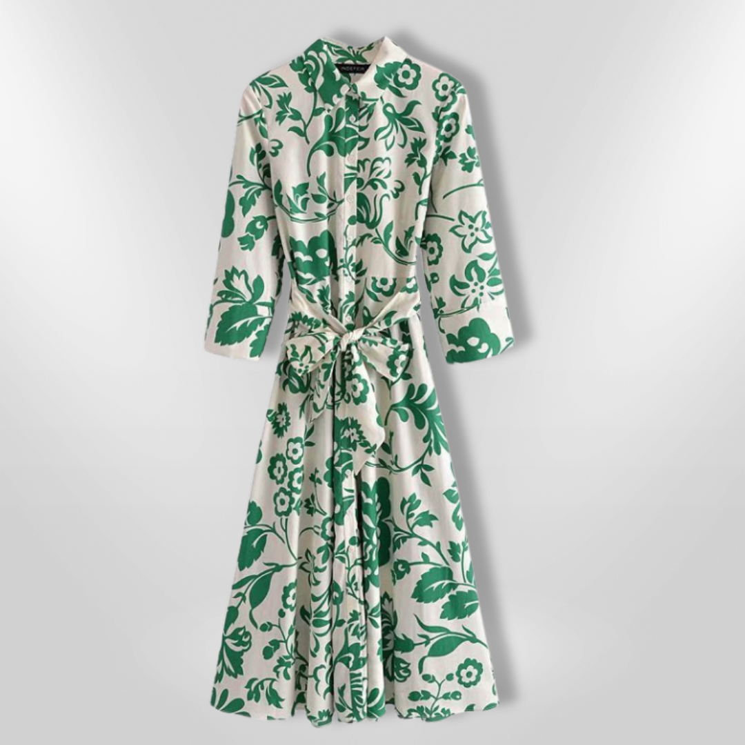 RIA | Long Sleeve Floral Dress