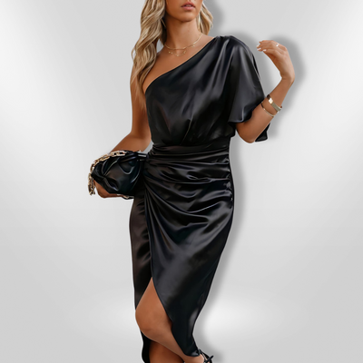 CHLOE | Elegant one shoulder dress