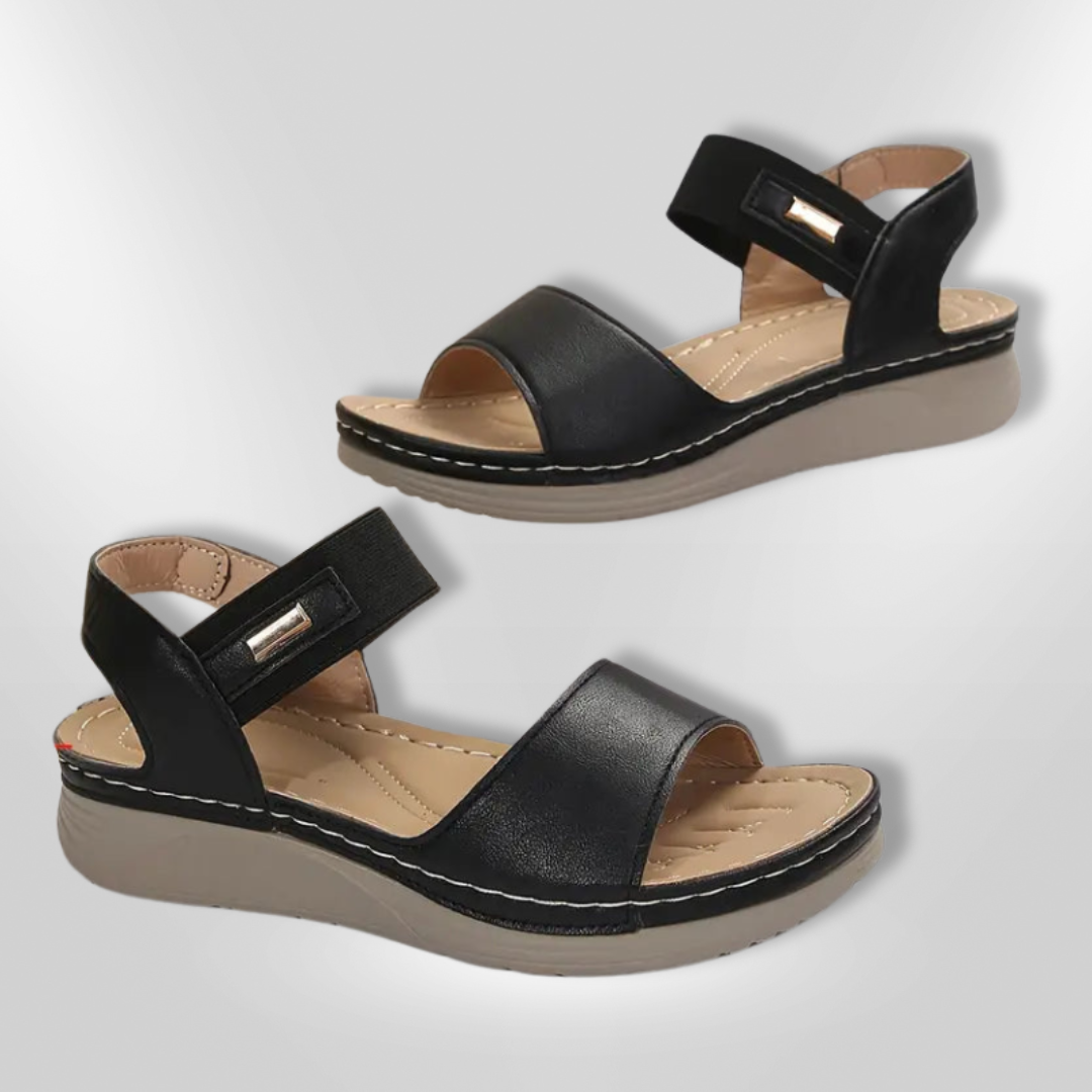 MALANDA | Zomerse sandalen met sleehak