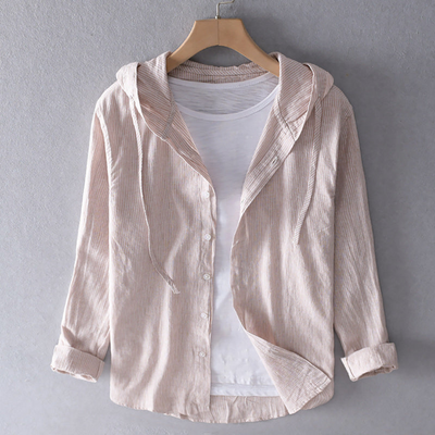 LUCAS | Men's Lightweight Hooded Shirt