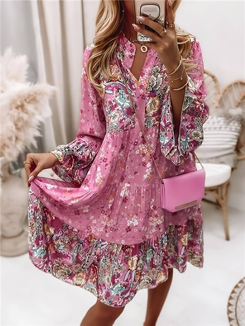 ASHLEY | Printed Boho Dress
