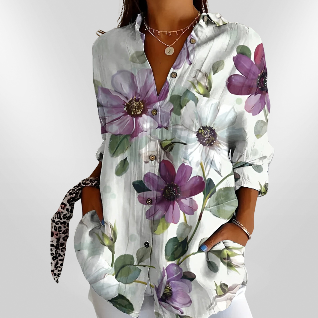 MAIA | Floral Cotton Blouse