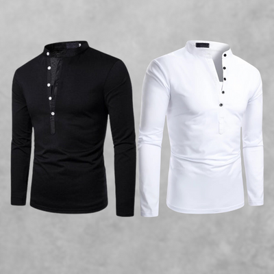 LIAM | Men's Long Sleeve Polo Shirt