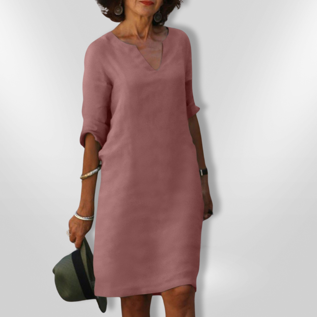GRACE | V-Neck Three-Quarter Sleeves