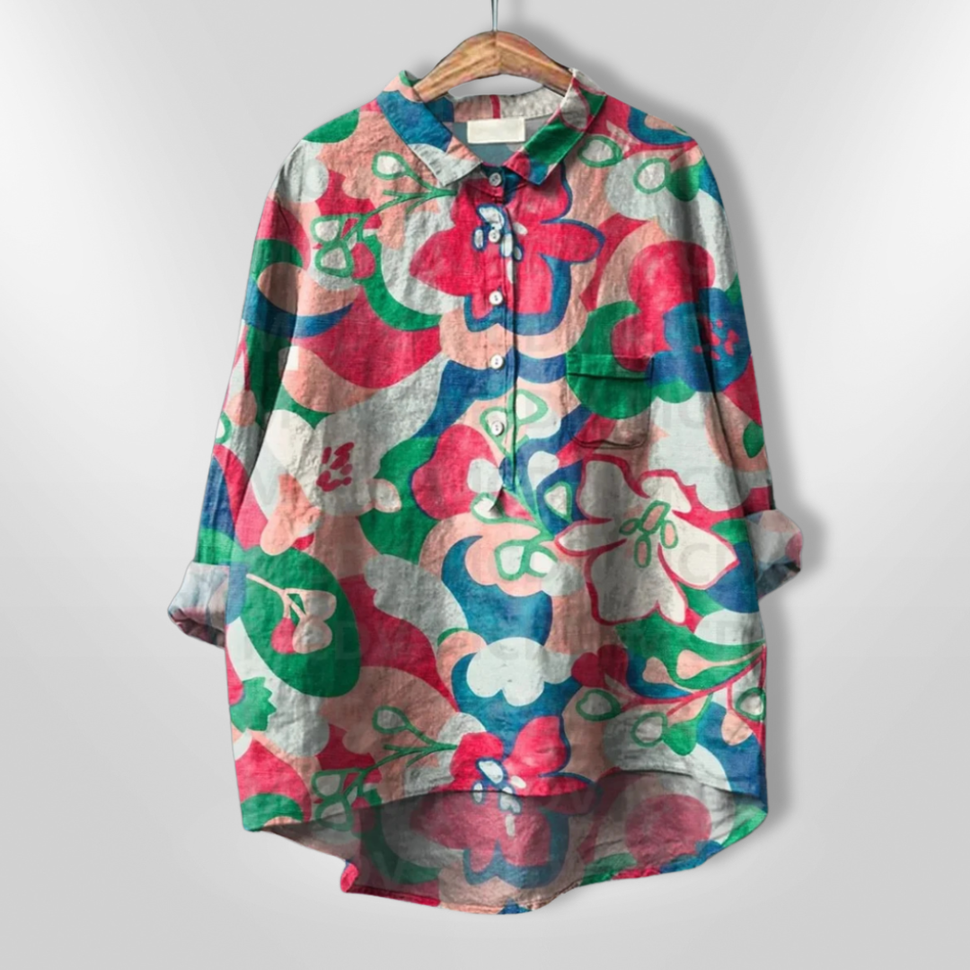 VIRGINIA | Handcrafted floral shirt