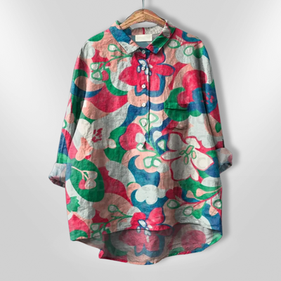 VIRGINIA | Handcrafted floral shirt