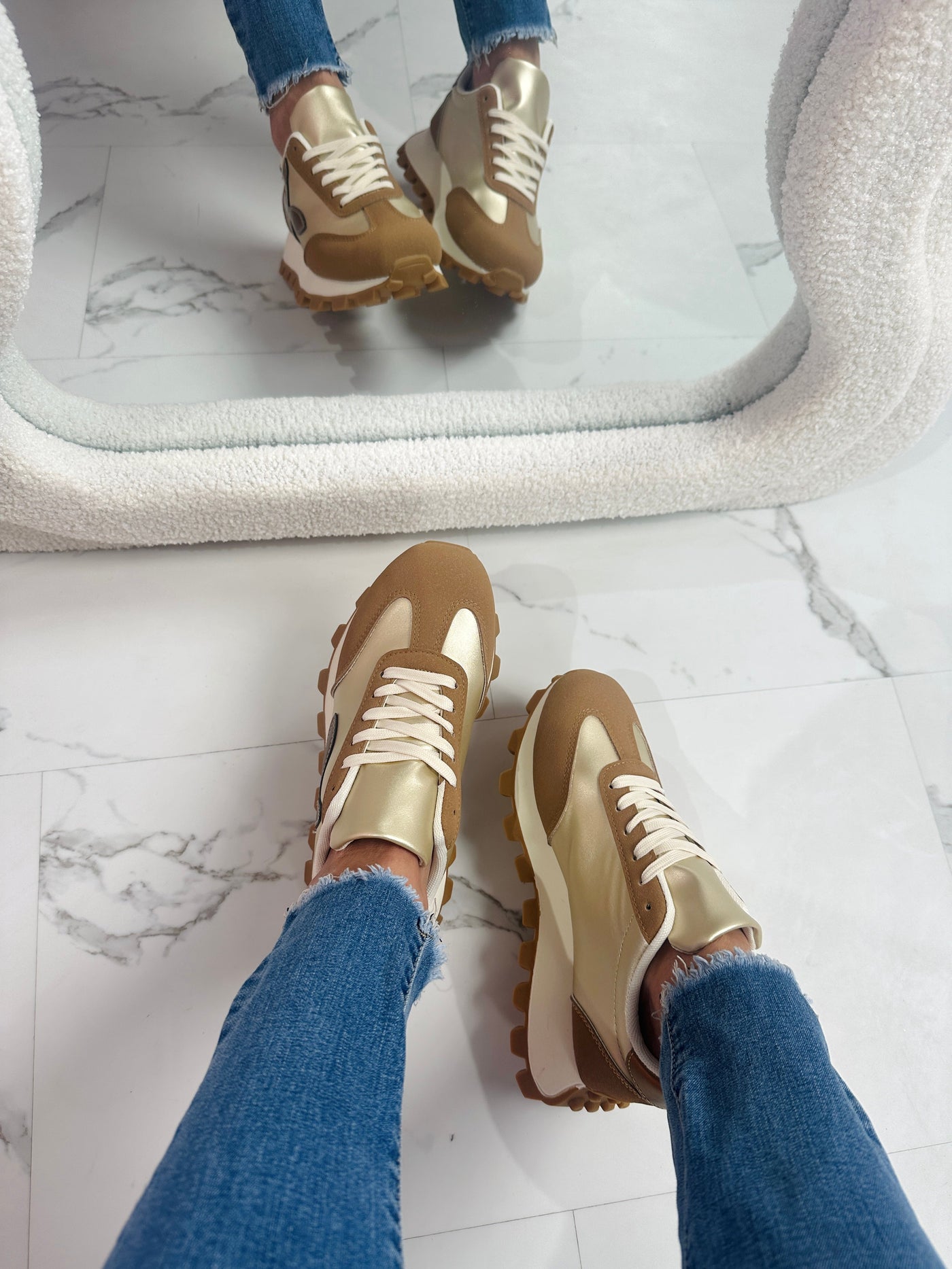 SOPHIA | Camel Sneaker