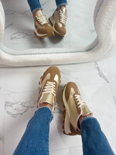 SOPHIA | Camel Sneaker