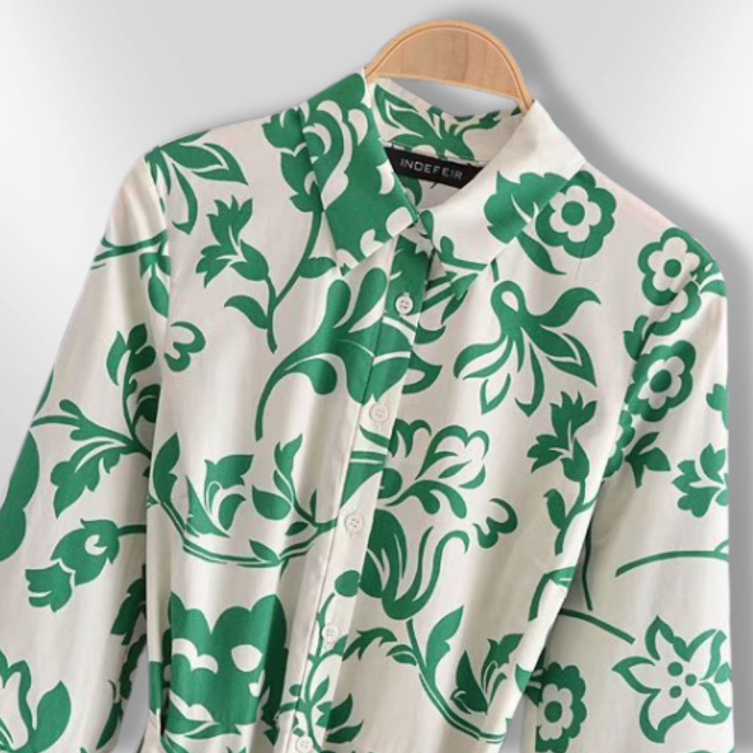 RIA | Long Sleeve Floral Dress