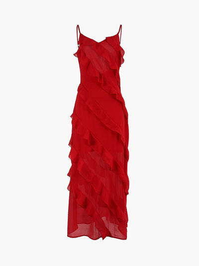 ROSARIA | Elegant dress with ruffles