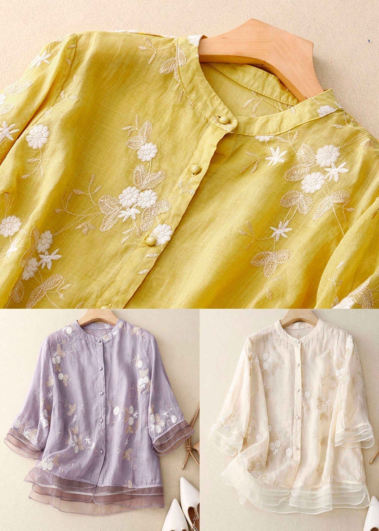 ELOISE | Embroidered Cotton Blouse