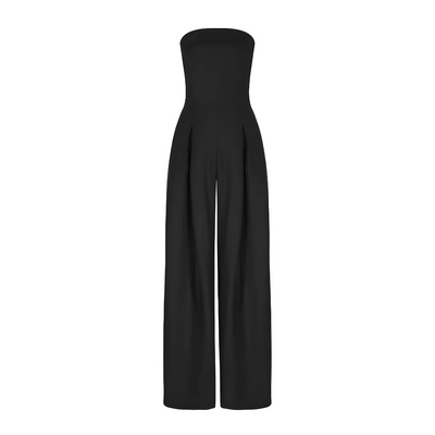 ALESSIA | Elegant Strapless Wide Leg Jumpsuit