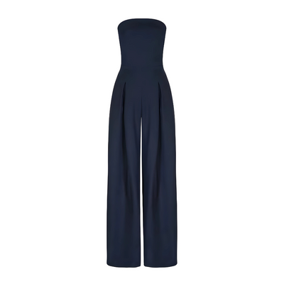 ALESSIA | Elegant Strapless Wide Leg Jumpsuit