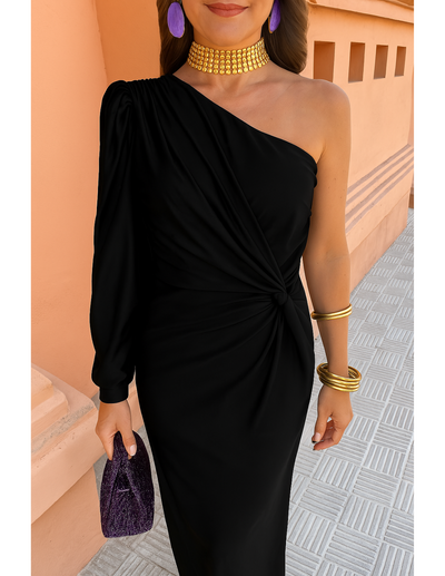 ALAYSIA | Women's Black Summer Long Dress