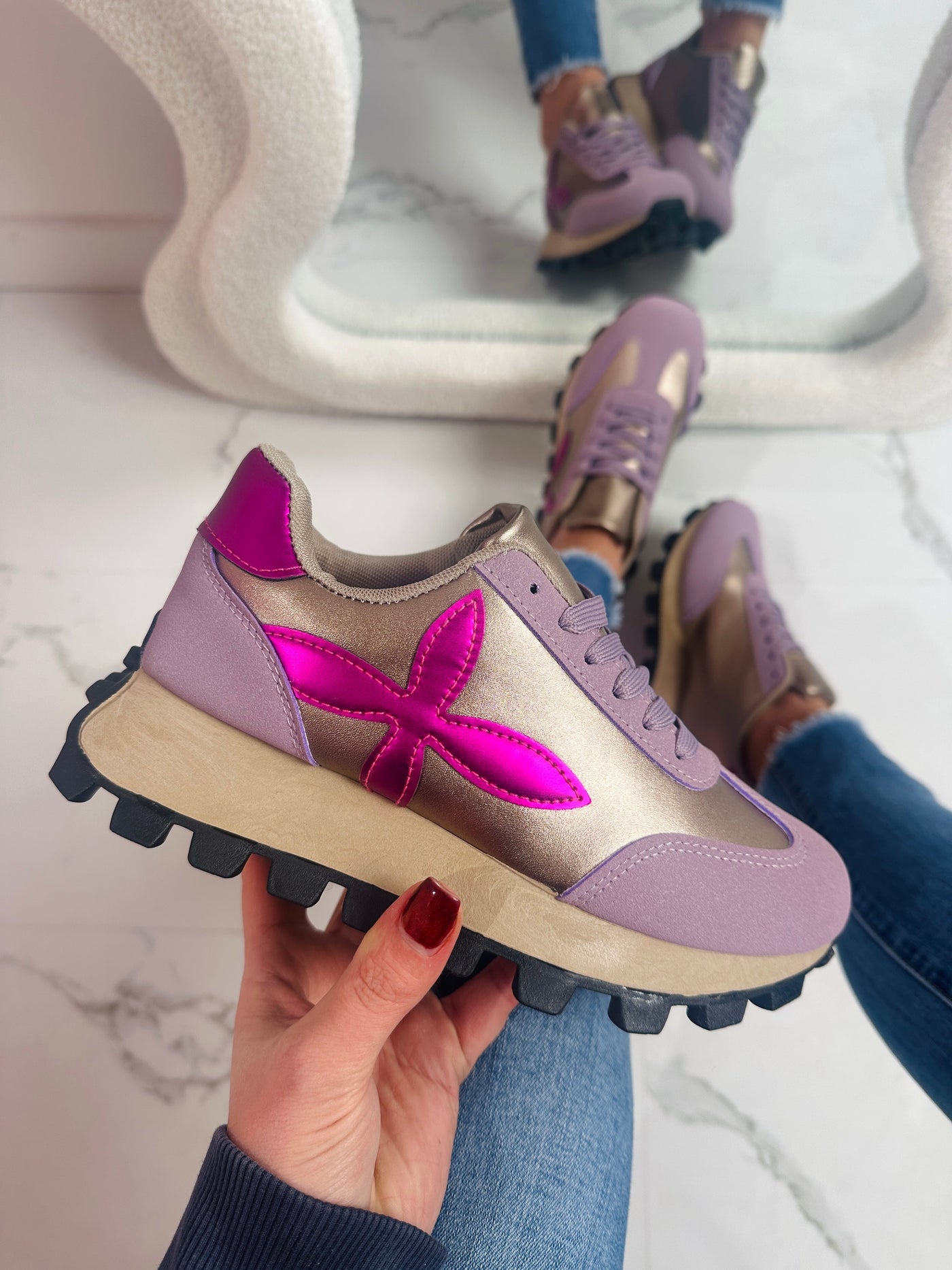 SOPHIA | Purple Sneaker