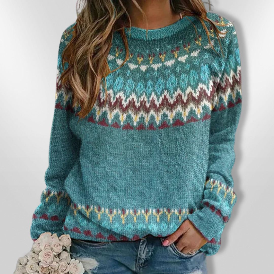 NICOLE | Retro wave sweater
