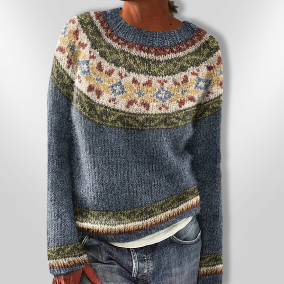 ORIANA | Retro Color Sweater