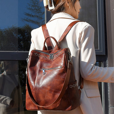 CARINA | Vintage leather backpack