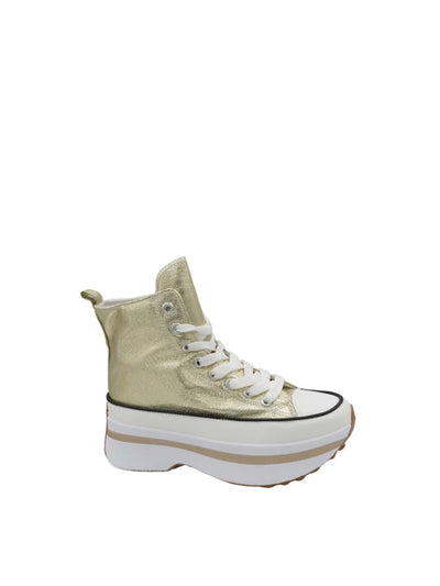 LISE | Gold sneakers