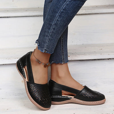 GRACIE | Perforated Slip-On Flats