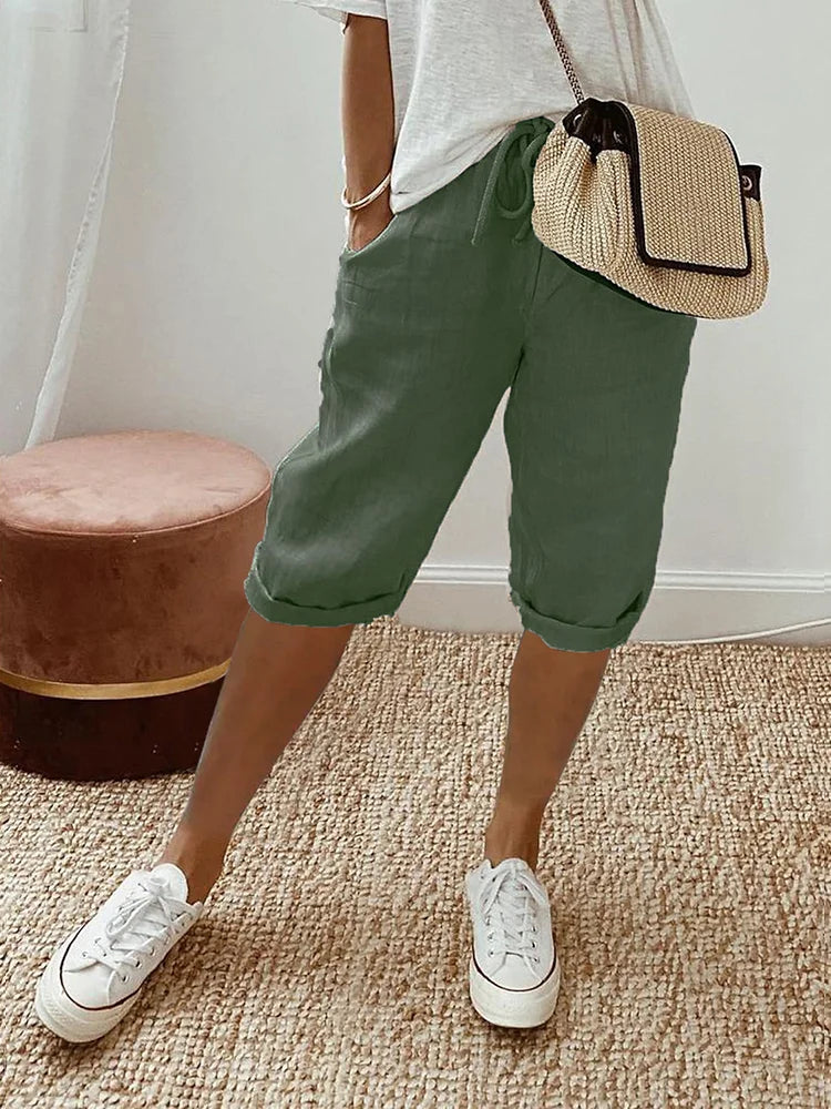 BELLA | Rolled Hem Comfort Shorts