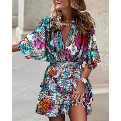 FRANCESCA | Stylish Print Dress
