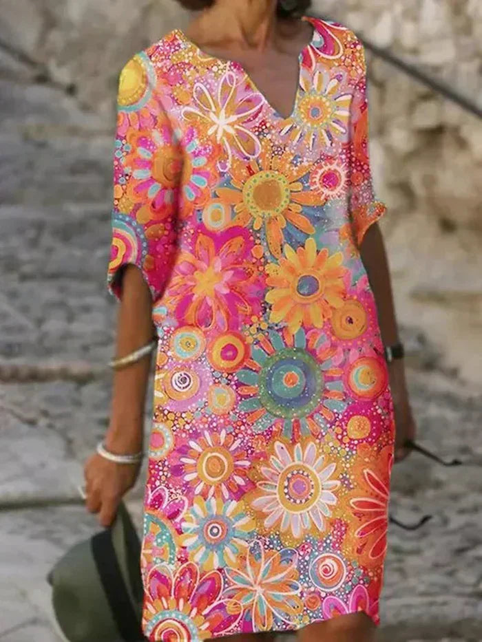 BETH | Colorful Floral Dress