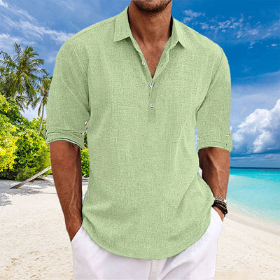 TYLER |  Casual Linen Long Sleeve Shirt