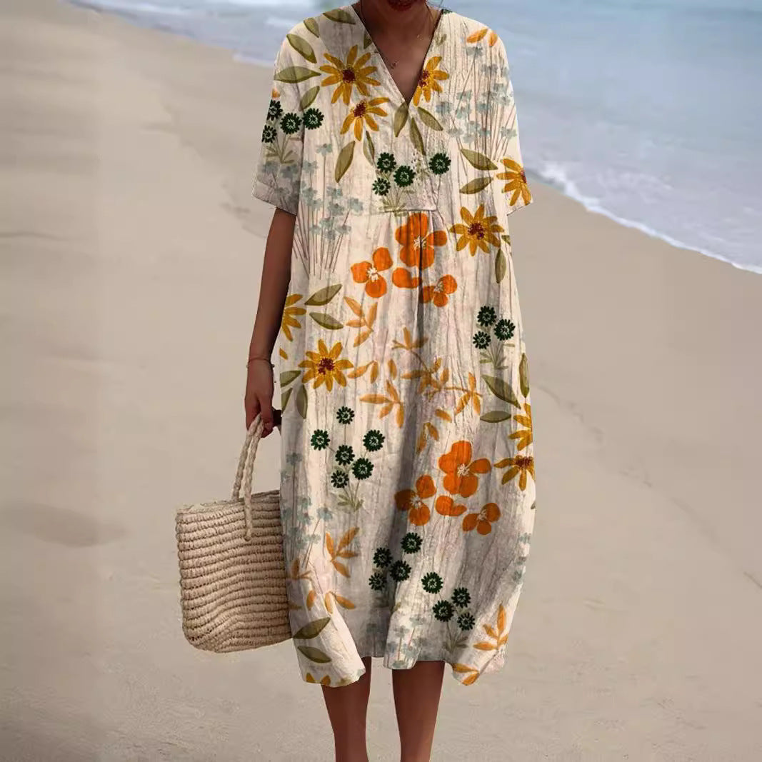 MARIE |  Multicolor Flower Dress