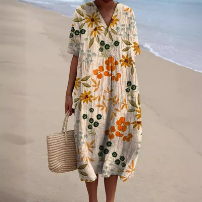 MARIE |  Multicolor Flower Dress