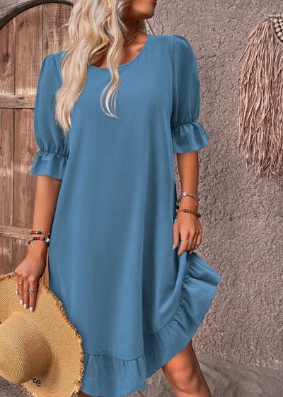 ISOLDE | Chic Ruffle Hem Dress