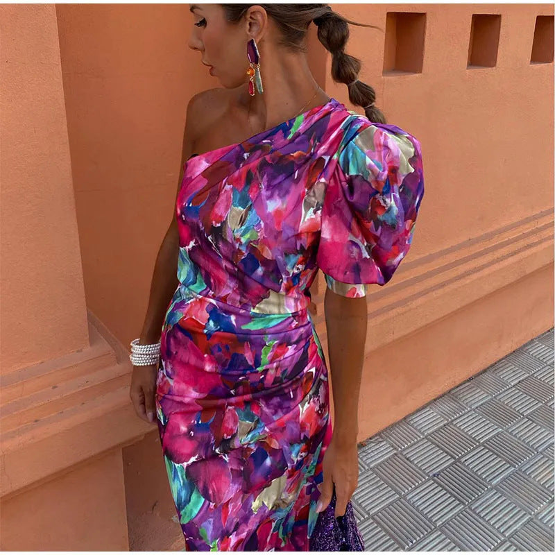 YLLANA | Women's Off-the-Shoulder Midi Dress