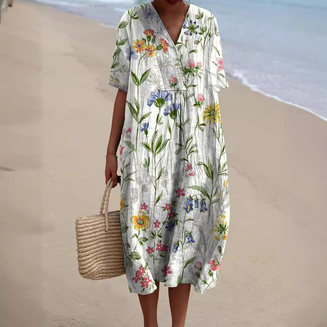 MARIE |  Multicolor Flower Dress