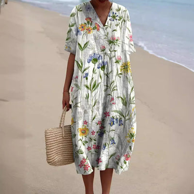 MARIE |  Multicolor Flower Dress