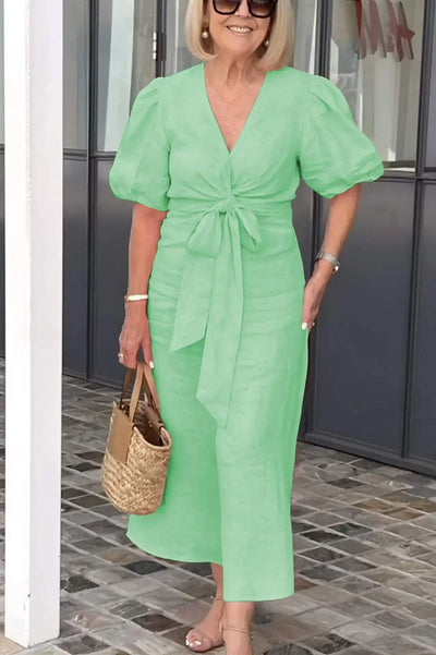 JODI | Loose V-neck Midi Dress