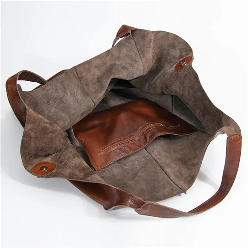 ﻿MILLY | Oversized Leather Tote Bag