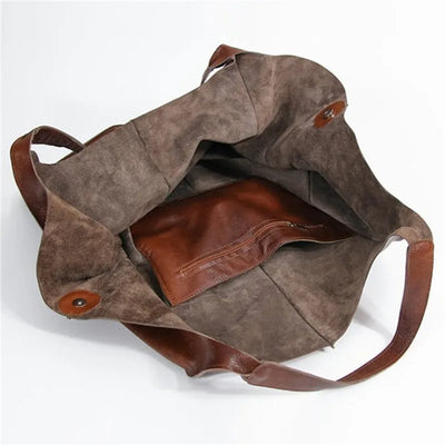 ﻿MILLY | Oversized Leather Tote Bag
